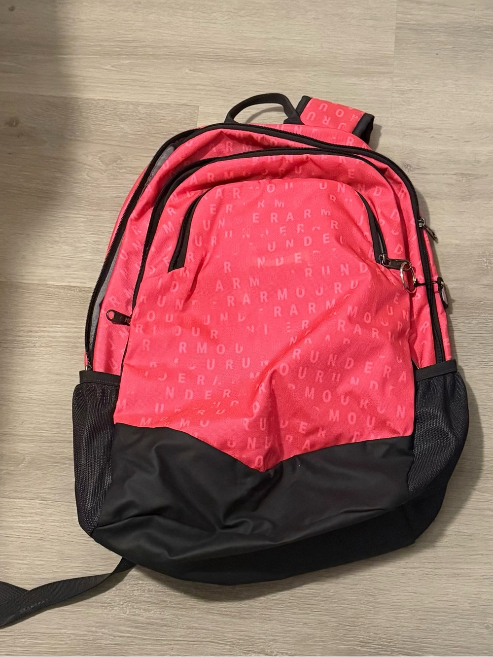 Under Armour Pink and Black Backpack